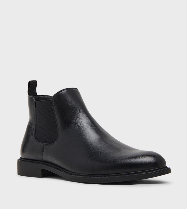 MSLIKK Round Toe Chelsea Boots
