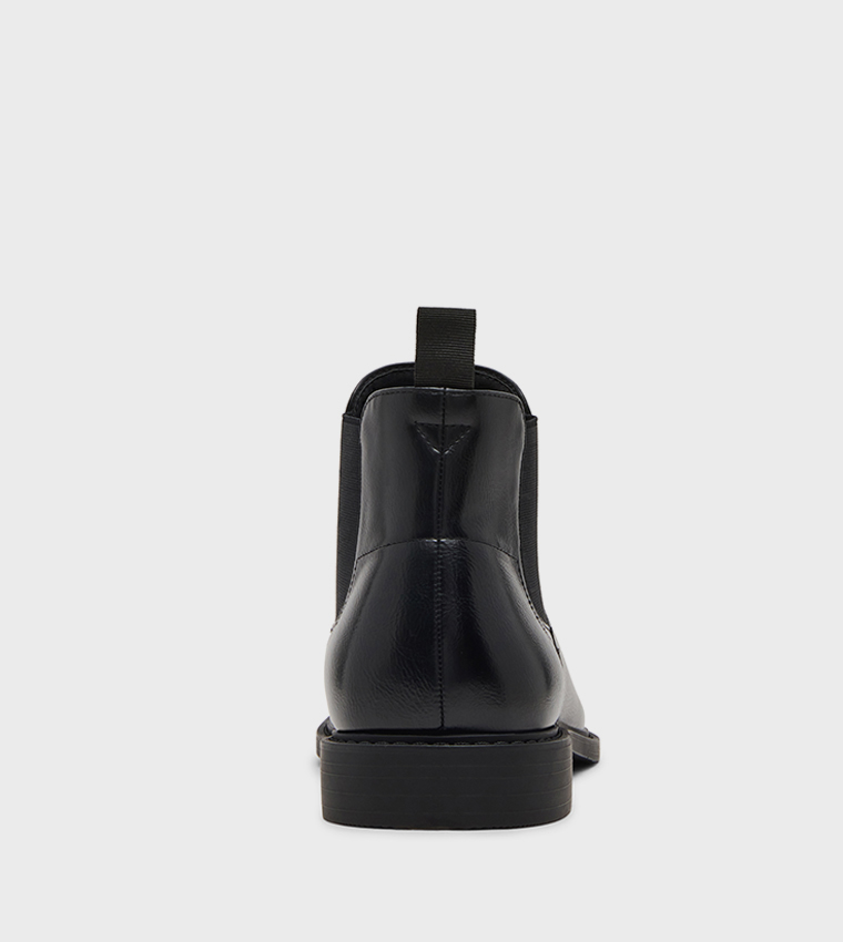 MSLIKK Round Toe Chelsea Boots