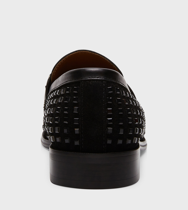 LAZARE-N Embellished Slip-On Loafers