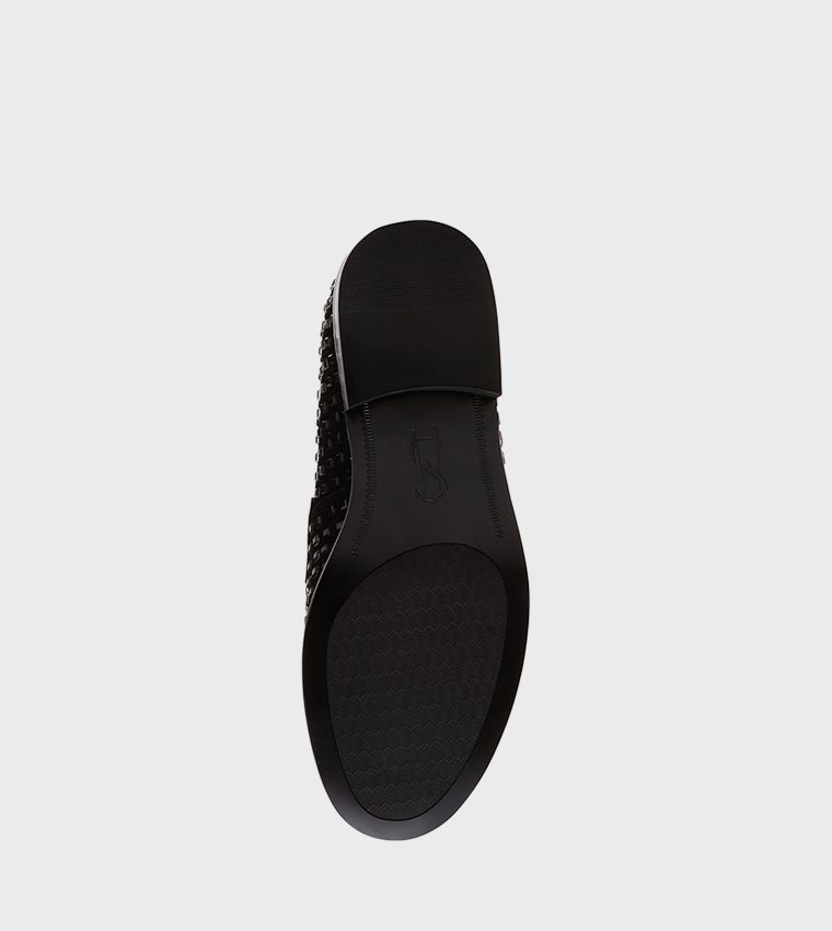 LAZARE-N Embellished Slip-On Loafers