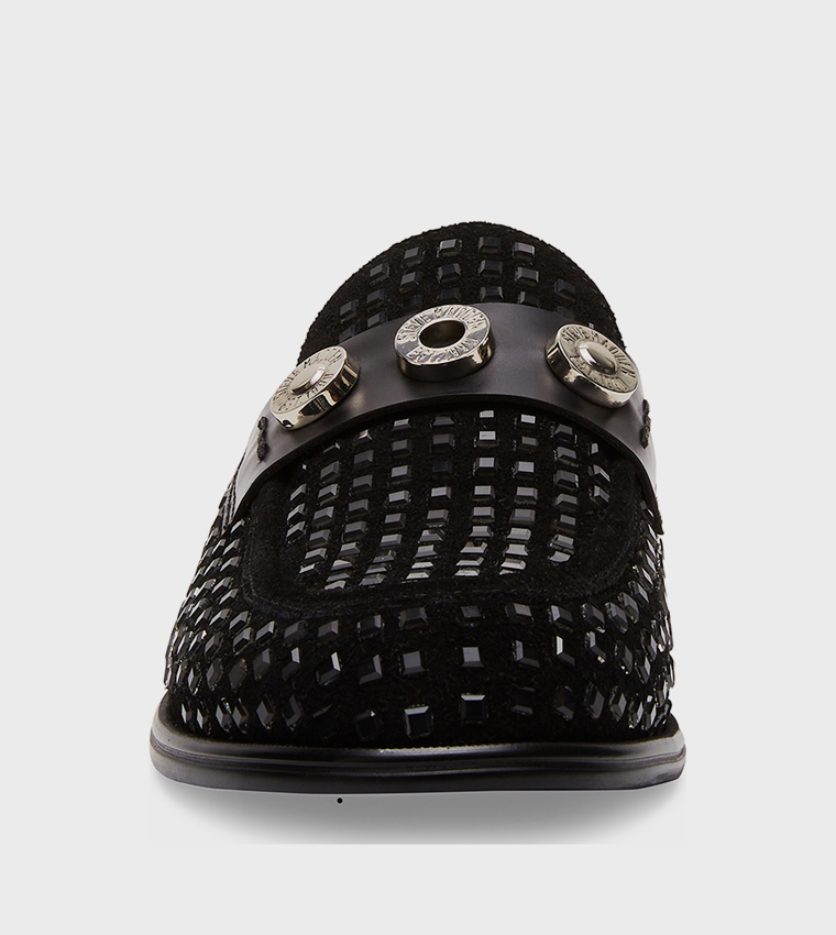 LAZARE-N Embellished Slip-On Loafers
