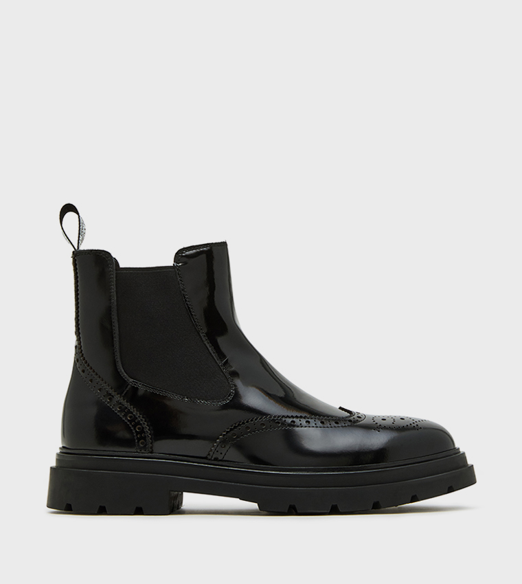 STANCIE Glossy Ankle Boots