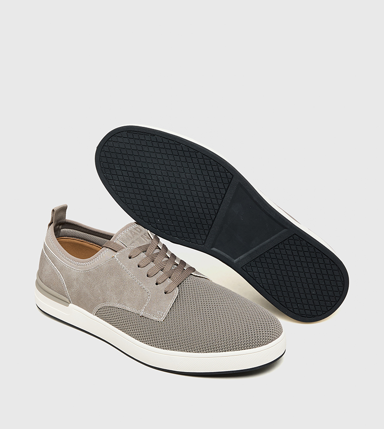 MDOLLEN Color Block Lace-Up Sneakers