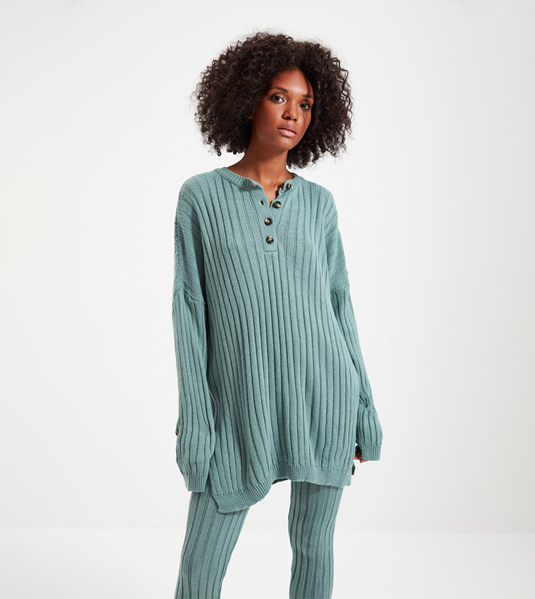 Solid Ribbed Co-ords Set