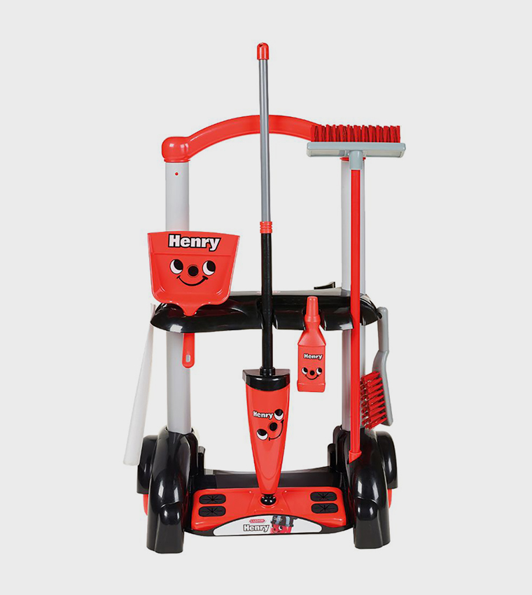 Henry Cleaning Trolley Toy Set - Red (3+)