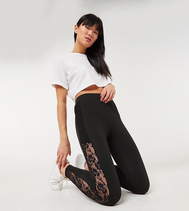 Buy Ardene Heavy Knit Leggings In Black 6thStreet Kuwait