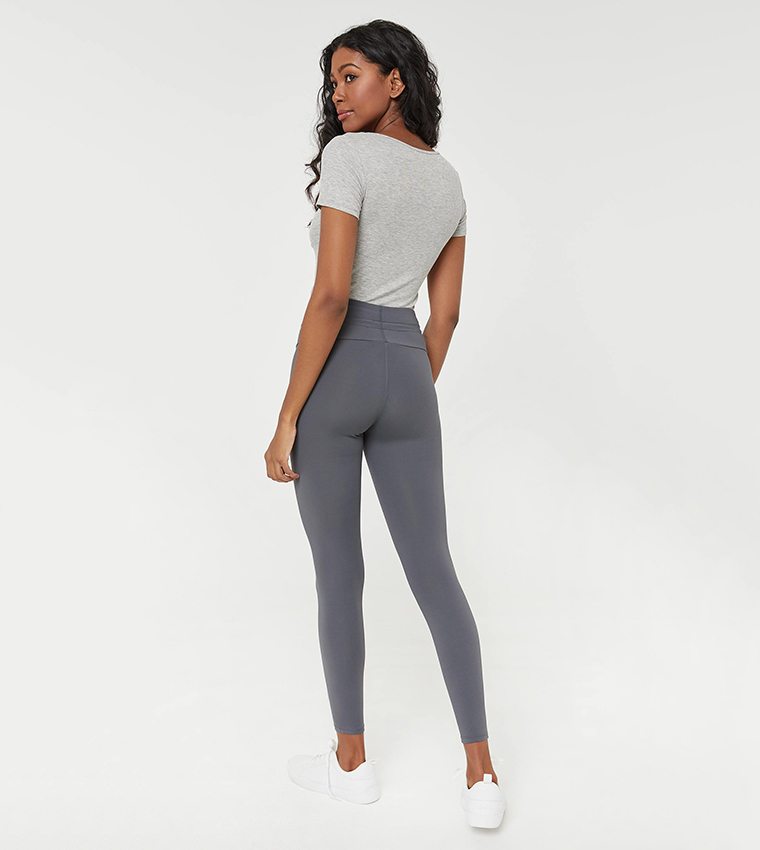 Grey hotsell drawstring leggings