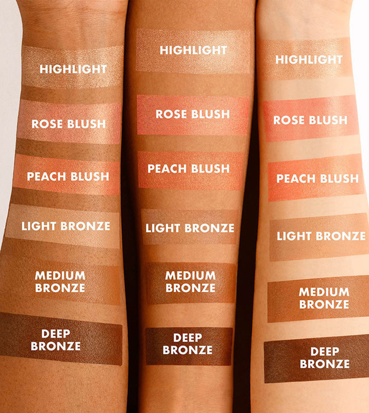 Multi - Use Cream Blush, Bronze and Highlight Palette, 6pcs