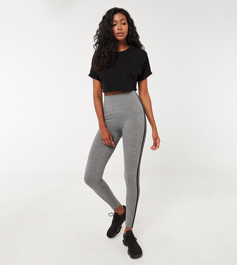 Tall Cotton Jersey Ruched Booty Boosting Leggings