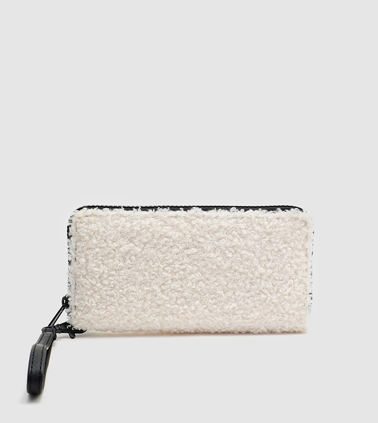 Buy Ardene Faux Sherpa Wallet In White 6thStreet UAE