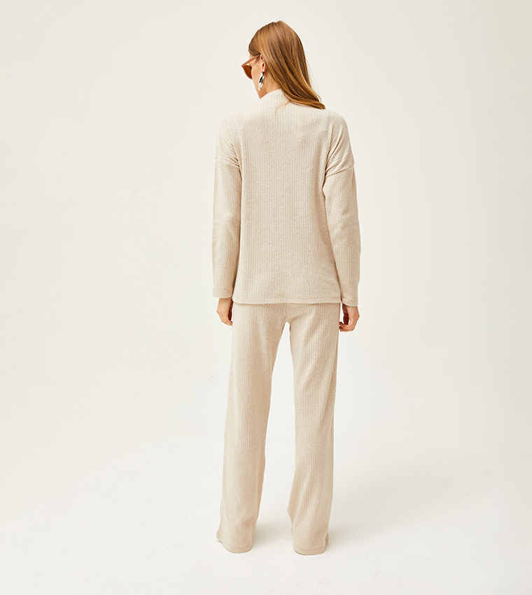 Ribbed Turtle Neck Co-Ord Set
