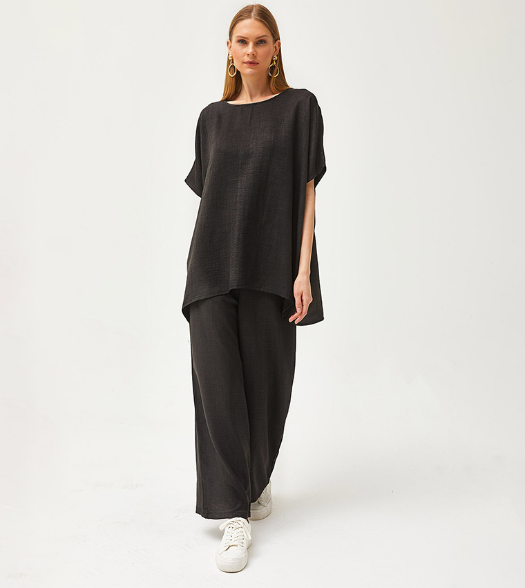 Linen Short Sleeves Co-Ord Set