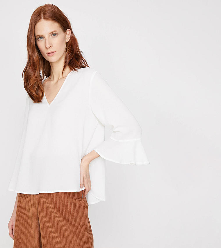 V-Neck Short Sleeve Top