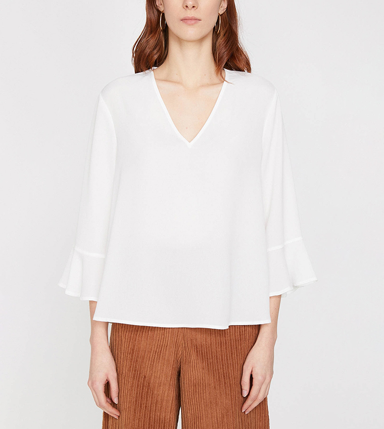 V-Neck Short Sleeve Top