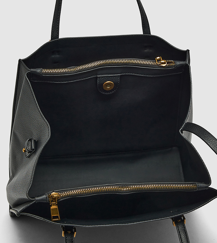 Textured PU Tote Bag