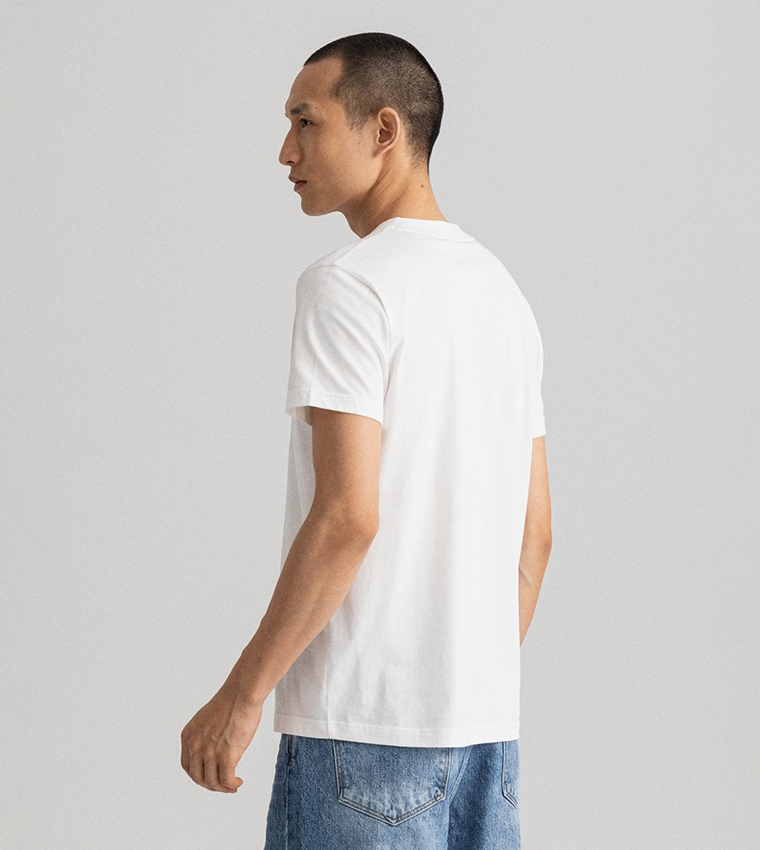 Tonal Archive Shield Logo Embossed T-Shirt