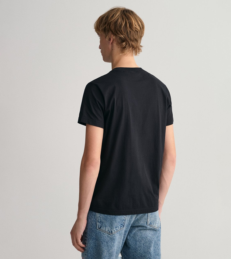 Tonal Archive Shield Logo Embossed T-Shirt