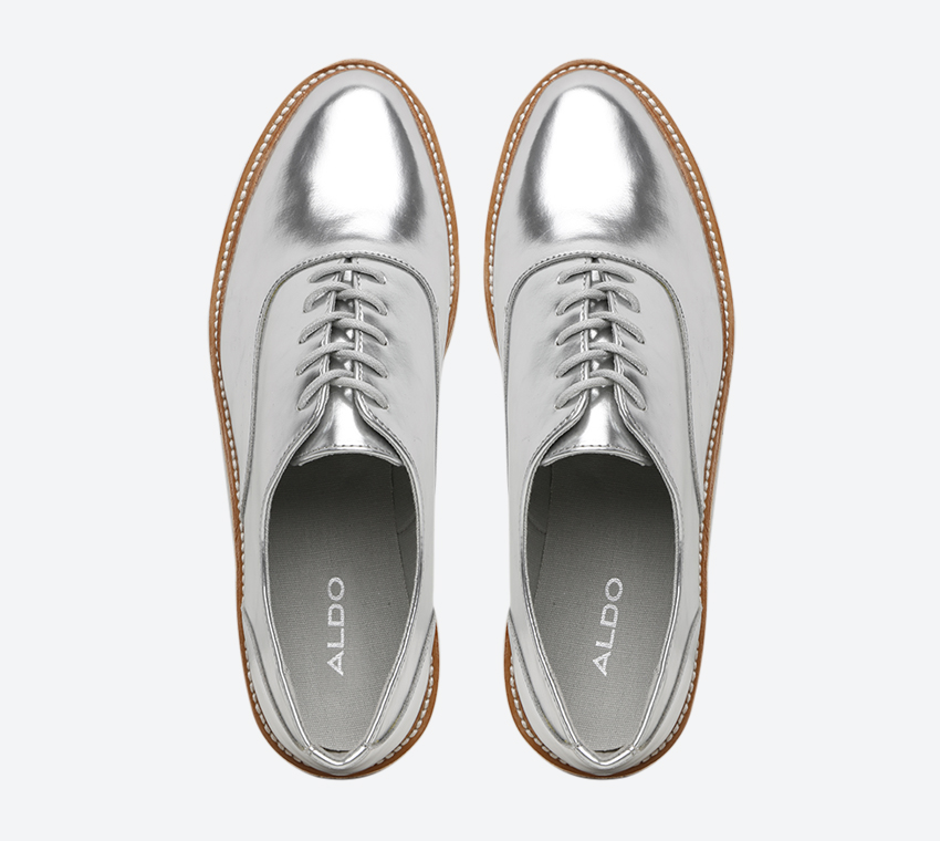 Aldo silver sneakers on sale