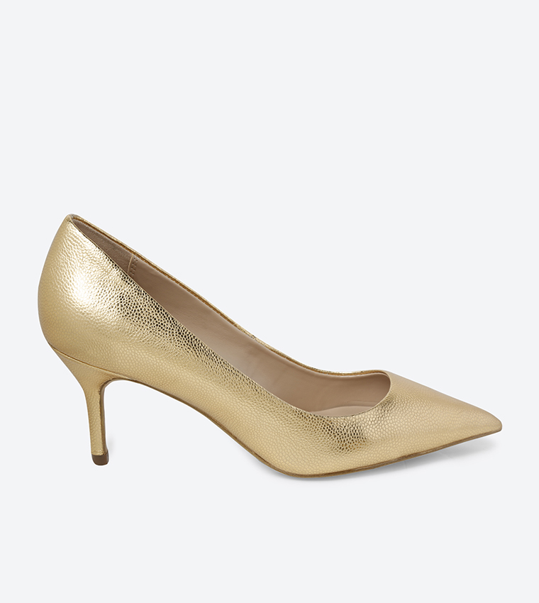 Aldo gold pumps hotsell