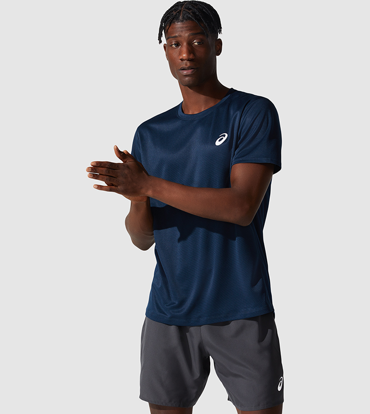 Buy Asics Silver SS T Shirt In Blue 6thStreet UAE