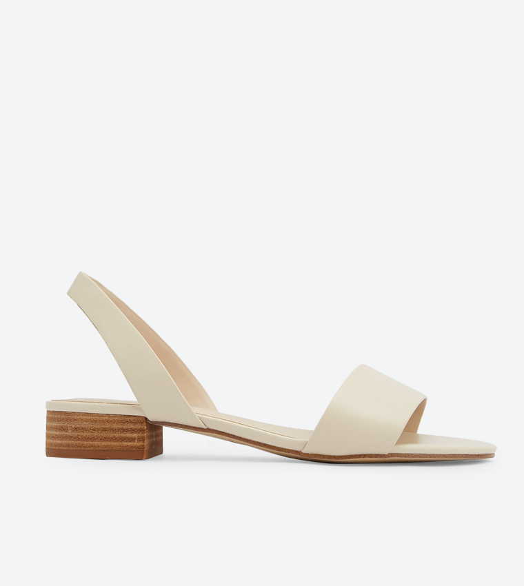 Buy Aldo Candice Slingback Low Block Heel Sandals Beige 20120501