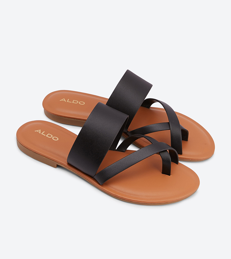 Buy Aldo Celodia Multi Strap Slides Black In Black 6thStreet UAE