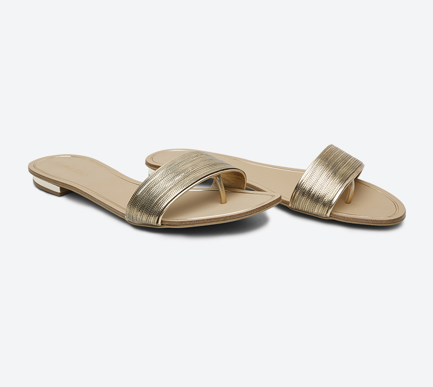 Soffia Slides - Gold 20120501-SOFFIA