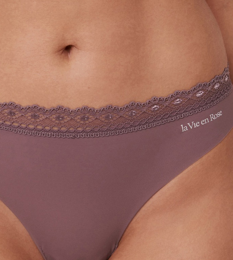 Microfiber No-show Thong Brief