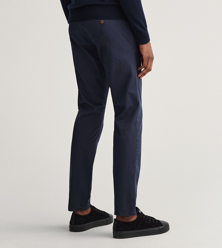 High Waist Hallden Twill Chinos