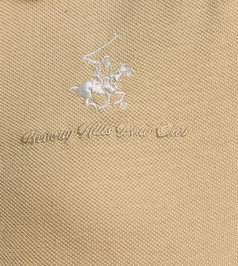 Logo Embroidered Peplum Polo T-Shirt