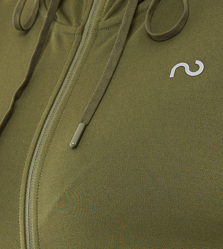 Logo Detail Hooded Active Jacket
