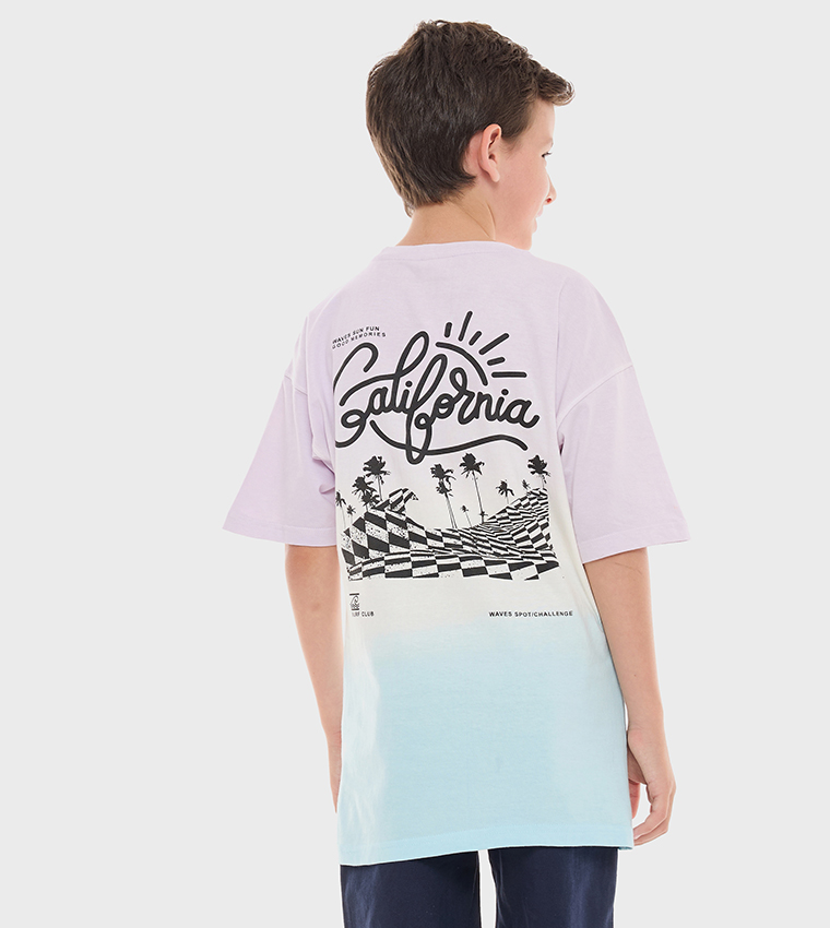 Printed Short Sleeves Oversized T-Shirt