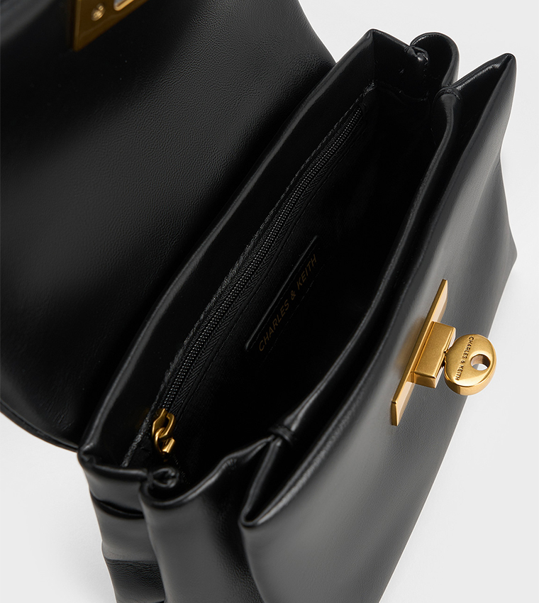 Twist Lock Crossbody Bag