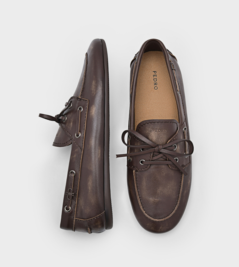 DEE Leather Boat Shoes