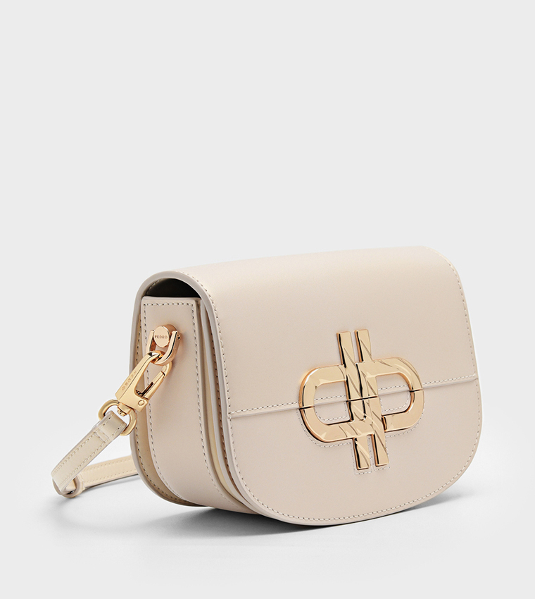 ICON Logo Detail Flap Shoulder Bag