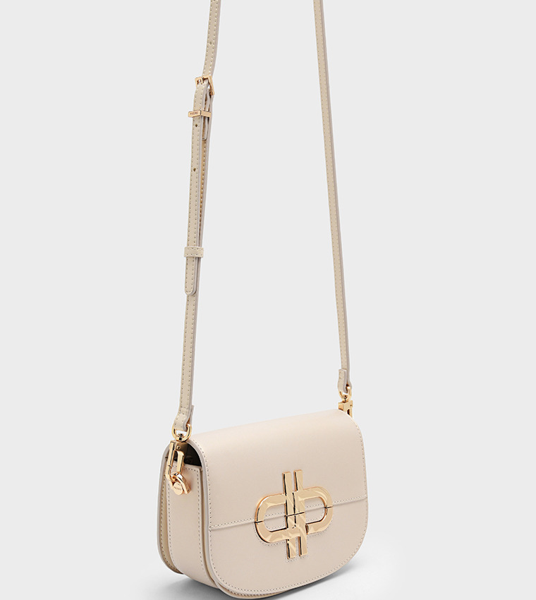 ICON Logo Detail Flap Shoulder Bag