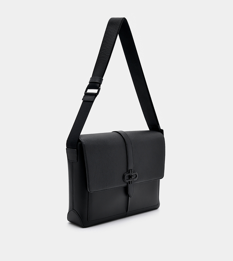 Icon Leather Messenger Bag