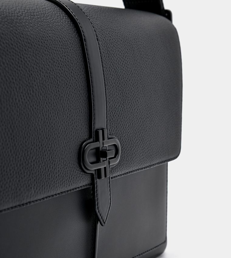 Icon Leather Messenger Bag