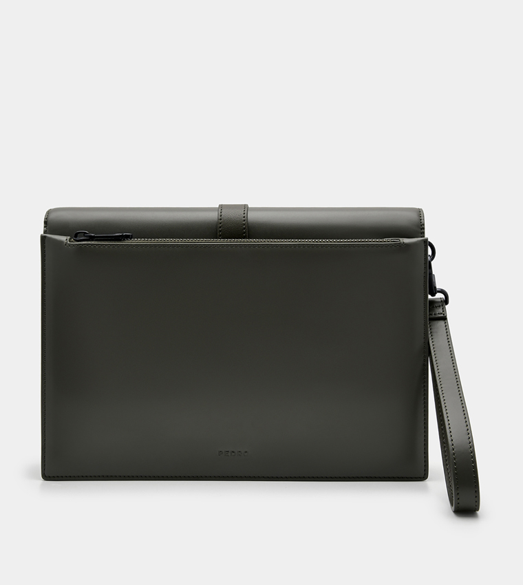Icon Leather Clutch Bag