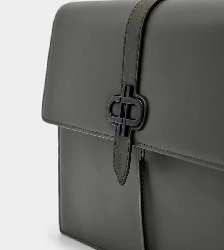 Icon Leather Clutch Bag