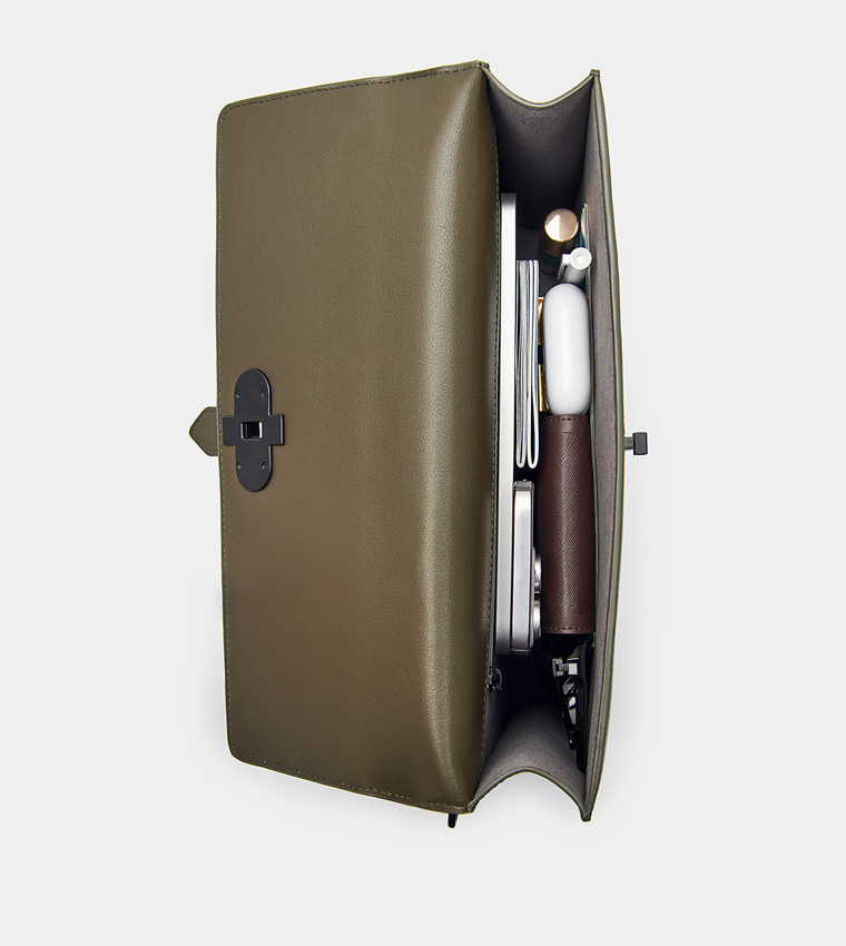 Icon Leather Clutch Bag