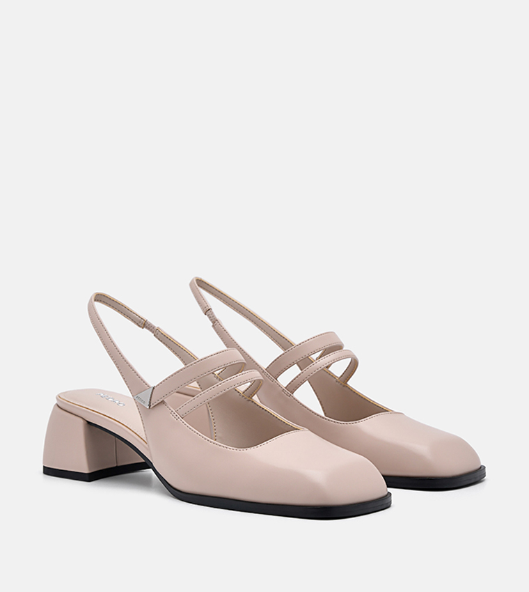 TRIA Block Heel Slingback Pumps