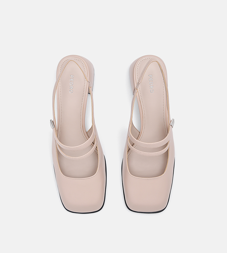 TRIA Block Heel Slingback Pumps