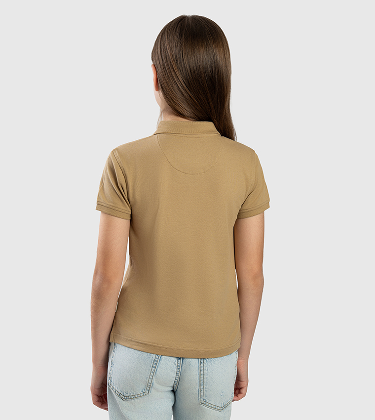 Logo Embroidered Short Sleeves Polo T-Shirt