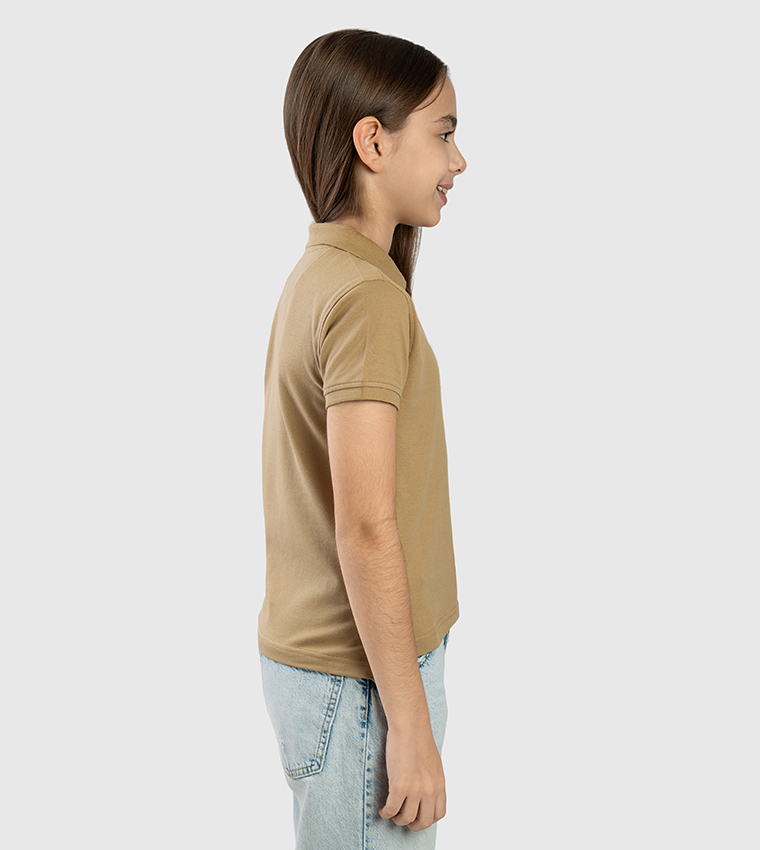 Logo Embroidered Short Sleeves Polo T-Shirt