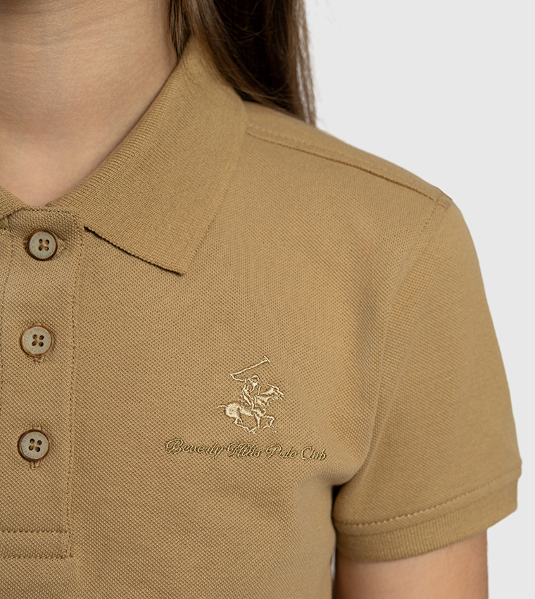 Logo Embroidered Short Sleeves Polo T-Shirt