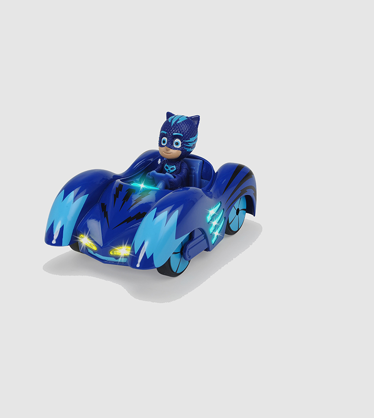 Dickie Toys PJ Masks Mission Racer Gekko – Voiture Lumineuse Et Musicale Avec Figurine 12 Cm