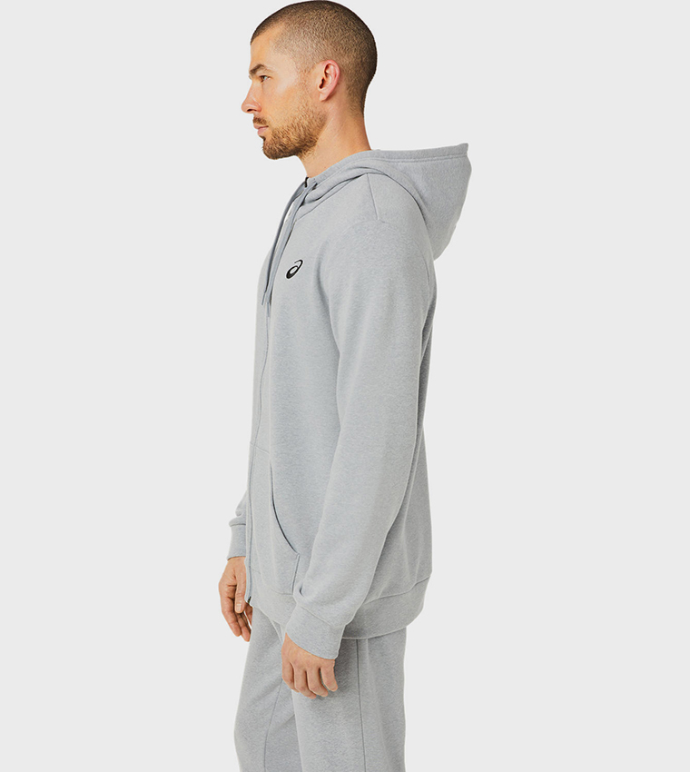 Logo Embroidered Full-Zip Hoodie