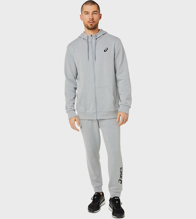 Logo Embroidered Full-Zip Hoodie