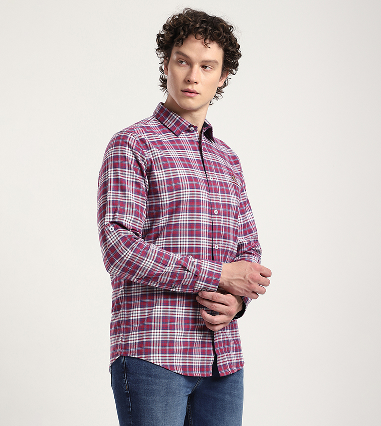 قميص كم طويل 